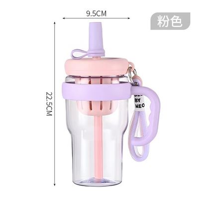 Design minimaliste Bouteille en plastique de 680 ml pour les sports de plein air et l'efficacité des voyages