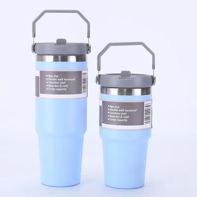 20 oz 30 oz d' acier inoxydable à vide isolé tumbler avec poignée couvercle logo personnalisé idéal