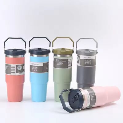 20 oz 30 oz d' acier inoxydable à vide isolé tumbler avec poignée couvercle logo personnalisé idéal