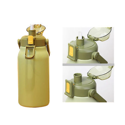 Kawaii Bouteille d'eau pour enfants Coupe isolante en acier inoxydable avec bouteille remplie de paille