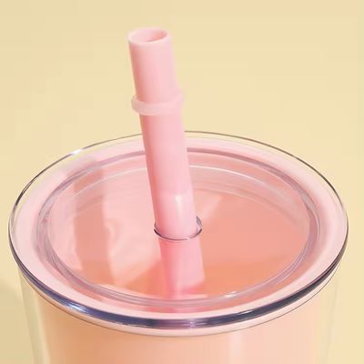 Boisson directe Bouteille d'eau en plastique à double paroi de grande capacité