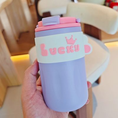 Bouteille d'eau en acier inoxydable 304 avec couvercle