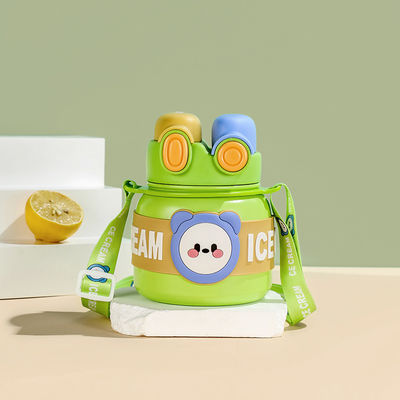 Bouteille d'eau de paille portable pour enfants en acier inoxydable 316 et isolant thermique