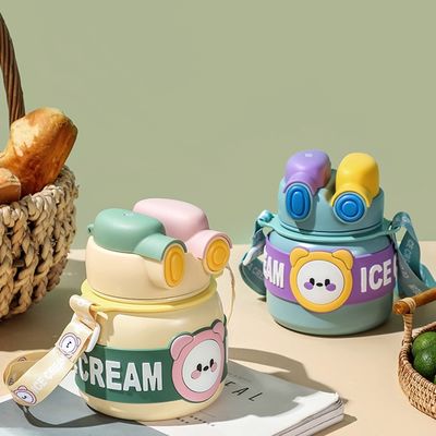 Logo personnalisé Accepté Cute Design Portable 850ml Thermos à double tasse pour enfants