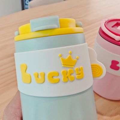 Bouteille d'eau en acier inoxydable 304 avec couvercle 420ml Portable Créatif Beau Boisson directe