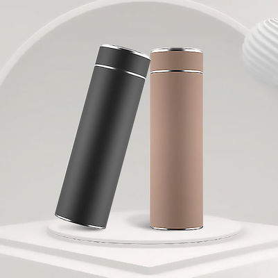Convient bouteille d'eau à LED noir et intelligent, cuve isolée sous vide avec infuseur de thé pour tous