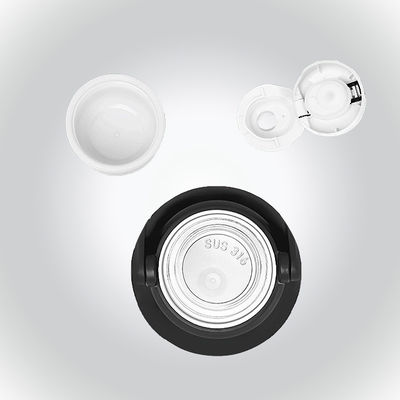 Bouteille d'eau intelligente à vide de conception classique avec couvercle et poignée de qualité alimentaire en PP