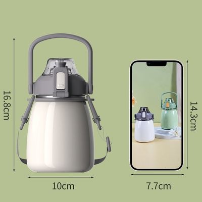 Bouteille d'eau métallique en acier inoxydable isolée