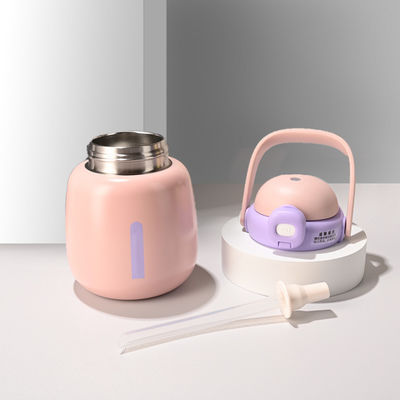 Bouteille d'eau isolée en acier inoxydable personnalisée pour les écoliers 450ml Capacité réutilisable