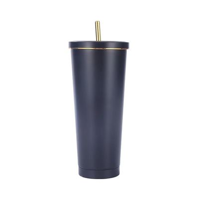 Coupe à paille en acier inoxydable 304 chaud Coupe à café sous vide de grande capacité avec couleur personnalisée