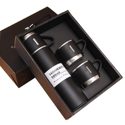 Set de bouteille d'eau isolée sous vide 304 thermos en acier inoxydable pour les voyages d'affaires