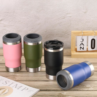 Couleur personnalisée d' acier inoxydable 14 oz à double paroi de refroidisseur à vide pour le marché stocké