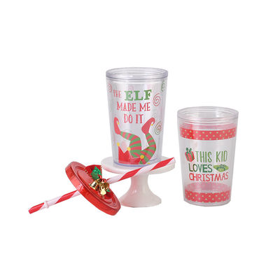 Couche double BAP GRATUITE Cuve à eau potable en plastique à paille avec cloche 2024 Cadeau de Noël
