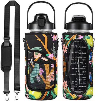 Bouteille d'eau écologique de 2000 ml de style américain pour couvertures de tasses pour femmes