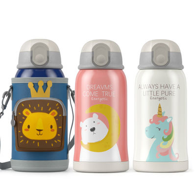 Applicable aux personnes 550ml mignon dessin animé enfants tasse d'eau avec couvercle intelligent