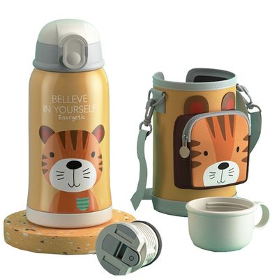 Applicable aux personnes 550ml mignon dessin animé enfants tasse d'eau avec couvercle intelligent