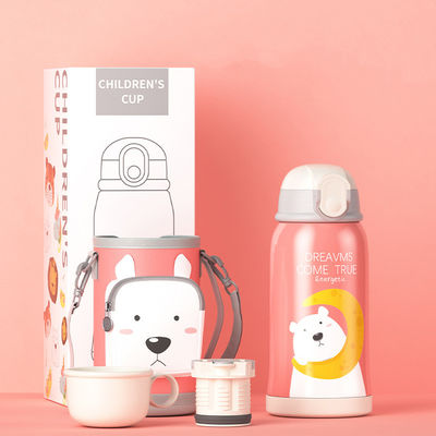 Applicable aux personnes 550ml mignon dessin animé enfants tasse d'eau avec couvercle intelligent