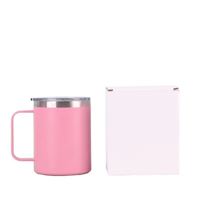 16 oz d' acier inoxydable isolation sous vide tasse de café avec poignée et impression de logo personnalisé