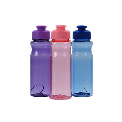 Bouteilles d'eau en PET multicolores écologiques et logo personnalisé pour les besoins d'hydratation sportive