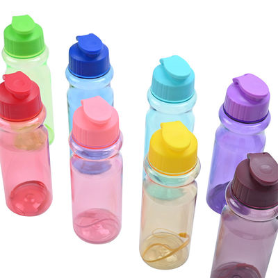 Bouteilles d'eau en PET multicolores écologiques et logo personnalisé pour les besoins d'hydratation sportive