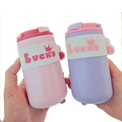 420 ml évier à eau en acier inoxydable bouteille à vide double paroi isolée bouteille de voyage tasse de café avec poignée couvercle