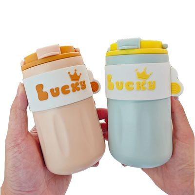 420 ml évier à eau en acier inoxydable bouteille à vide double paroi isolée bouteille de voyage tasse de café avec poignée couvercle