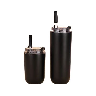 Mugs 10oz/16oz Double mur mignon Petit Pour l'école Avec Coupe Couvercle de paille en acier inoxydable enfants Tumbler