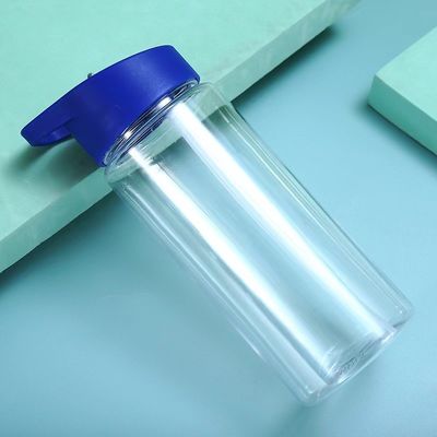 Design contemporain Bouteille de boisson d'été transparente avec infuseur et logo personnalisé