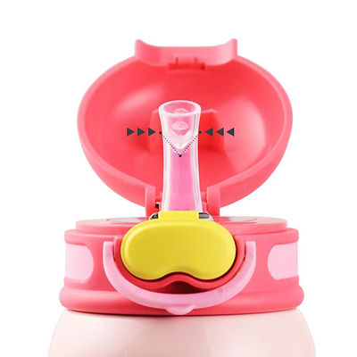 Bouteille d'eau pour enfants à chaud et à froid avec poignée de paille 550 ml