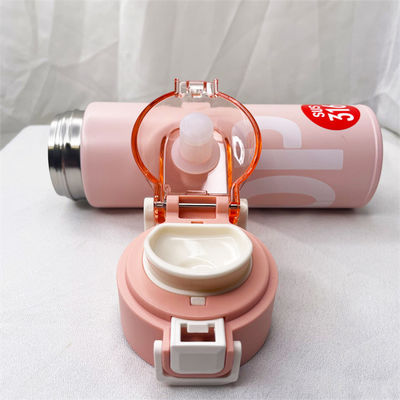 Bouteille à vide en acier inoxydable de belle forme avec une coupe droite et une isolation supérieure