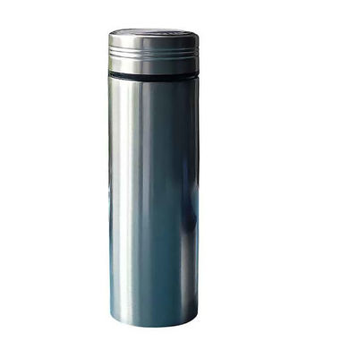 Bouteille d'eau isolée non toxique avec alimentation LED et carrosserie en acier inoxydable