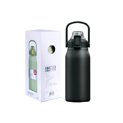 Bottle d'eau isolée en acier inoxydable à double paroi pour tous