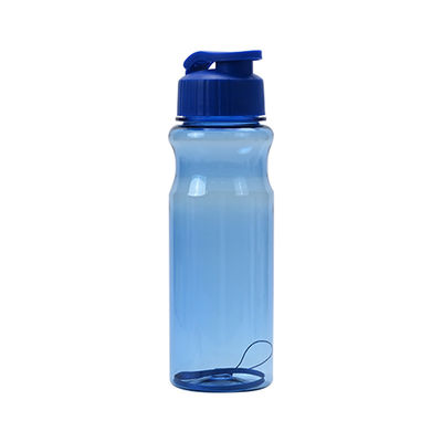 Bouteilles d'eau potable en plastique avec courroie multicolore
