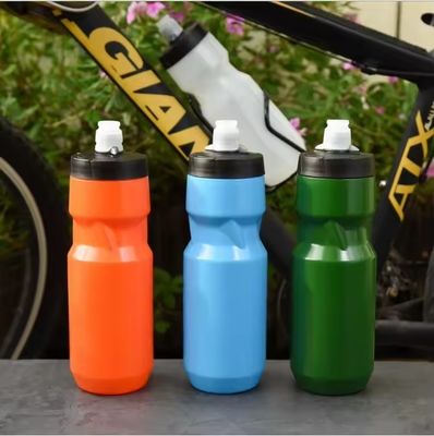 Logo personnalisé Acceptable 700 ml PE Bouteille d'eau de sport en plastique avec couvercle anti-poussière