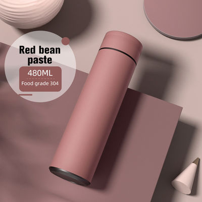 Affichage de la température à l'écran tactile numérique 480 ml Bouteille thermos à LED pour boissons