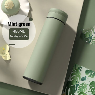 Bouteilles à vide à double paroi en acier inoxydable de 17 oz avec conception imperméable et finition mate