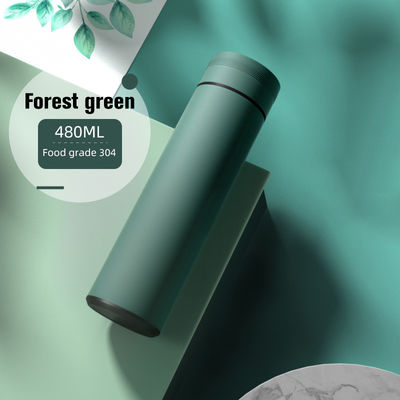 Bouteilles à vide à double paroi en acier inoxydable de 17 oz avec conception imperméable et finition mate