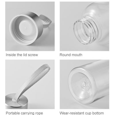 Bouteille en plastique de 300 ml 400 ml 500 ml pour les sports de plein air et l'efficacité des voyages