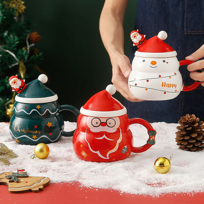 Des tasses de café de Noël créatives de 480 ml de capacité d'impression par sublimation