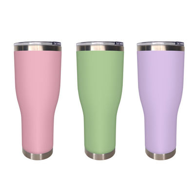 Design moderne 40 oz en acier inoxydable à double paroi pour tasse de café personnalisable