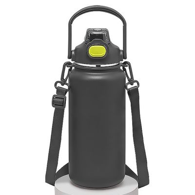Coupe de voyage extérieure 1600 ml Bouteille d'eau isolée-Stainless Steel Vacuum Coupe de café avec poignée