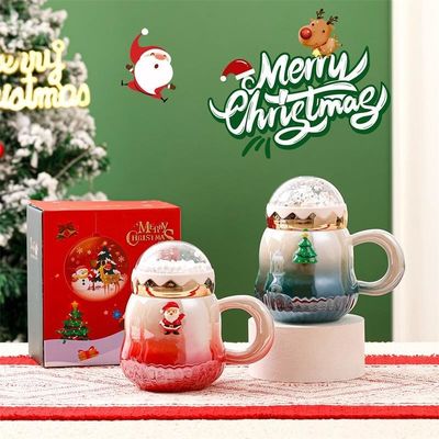 Des tasses cadeaux en céramique de couleur dégradée 2023 Nouveau design pour les accessoires de Noël