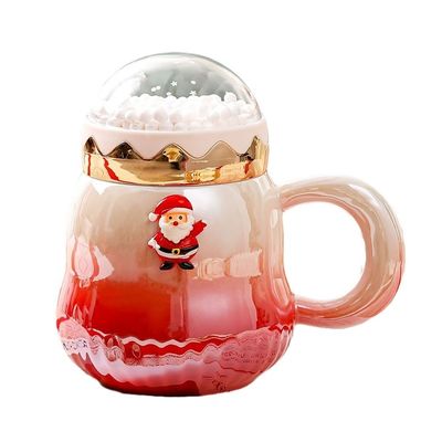 Des tasses cadeaux en céramique de couleur dégradée 2023 Nouveau design pour les accessoires de Noël