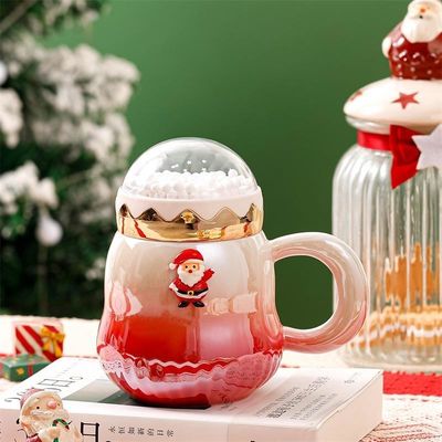 500 ml Boîte cadeau Voyage tasse à café en céramique avec glaçure perlésante
