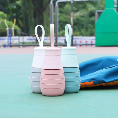 Retour à l' école 500 ml bouteille de silicone pliable à eau étanche au BPA 165g