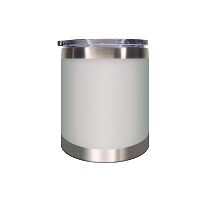 Tubler de voyage en acier inoxydable avec poignée et couvercle revêtus de poudre Durable et coloré