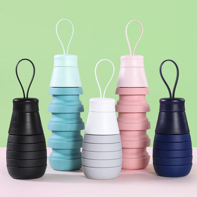 Retour à l' école 500 ml bouteille de silicone pliable à eau étanche au BPA 165g