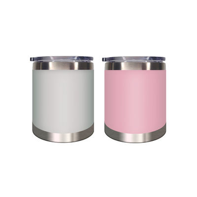 Tubler de voyage en acier inoxydable avec poignée et couvercle revêtus de poudre Durable et coloré