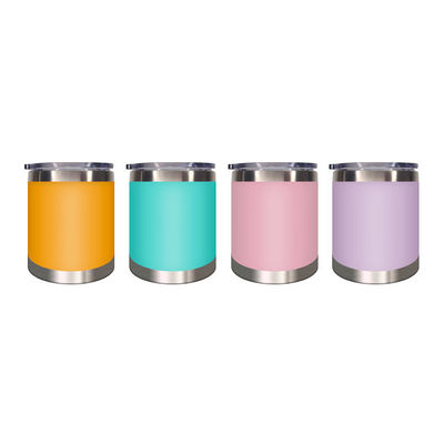 Tubler de voyage en acier inoxydable avec poignée et couvercle revêtus de poudre Durable et coloré