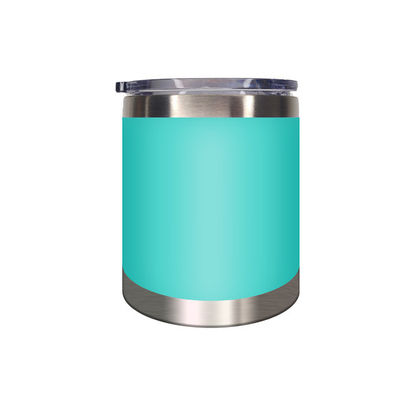 Un tampon en acier inoxydable de 12 oz avec double isolation sous vide et couvercle